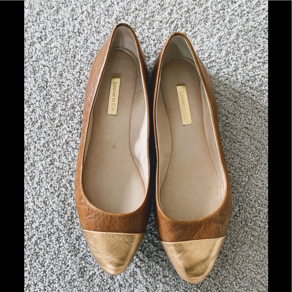 Louise et Cie Shoes - Louise et Cie Leather Slip On,Gold Toe, Sz 8